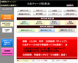 3点チャージ投資法